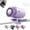Purple, variant on 2026 Car Clip On Air Conditioner Fan with 16°C Semiconductor Cooling Chips, 199 Speeds Adjustable & LED Display 360° Rotation, Portable Personal Cooler for Office,Umbrella,Bike,Beach