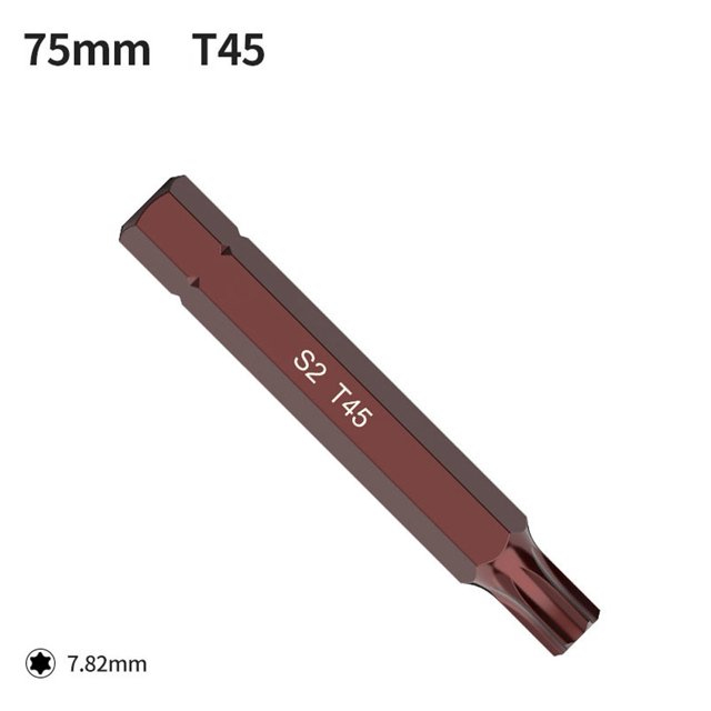 7Pcs T20-T25 Star Screwdriver Bit 10Mm Hex Shank For Impact Screwdriver Head