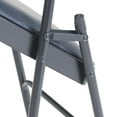 thumbnail image 5 of (Pack of 4) NPS 1200 Series Premium Vinyl Upholstered Double Hinge Folding Chair, Dark Midnight Blue, 5 of 6