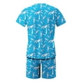 thumbnail image 4 of Men's Tracksuit 2 Piece Short Sleeve T-Shirt and Shorts 3D Digital Print Graphic Sets Summer Casual Beach Sets, 4 of 4