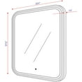 thumbnail image 4 of Vanity Art 24" x 31.5" Large LED Lighted Bathroom Vanity Rounded Face Mirror with Touch Sensor, 4 of 5