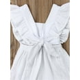 thumbnail image 4 of Newborn Baby Girls Clothing 100% Cotton Back Bownot Romper Bodysuit Jumpsuit Clothes 0-24M, 4 of 5