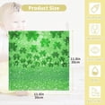 thumbnail image 2 of Green Glitter Sparkle Clovers Baby Muslin Washcloths Soft Absorbent Face Towel, Abstract Lucky Irish Shamrock Burp Cloths Cotton Bath Wipes 5 PCS Infant Wash Cloth for Newborn Boys Girls 12x12 inch, 2 of 7