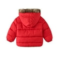 thumbnail image 4 of Toddler Boys Girls Winter Coat Hooded Jacket Thicken Windproof Zipper Warm Outwear 1-6Y, 4 of 8
