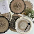 thumbnail image 3 of 15 inch Boho Round Placemat, Farmhouse Woven Jute Fringe Table Mat Place Mat for Dining Room Kitchen Table Decor, 3 of 6