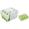thumbnail image 7 of 5 Pack Seed Starting Trays, Flexible Multi-Purpose Seedling Starter Kit with Drainage for Easy Transplanting, Indoor Home Gardening Supplies for Vegetables & Flowers Green, 7 of 7