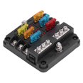 thumbnail image 3 of Fuse Block, High Strength PBT Material Fuses Box 6 Way For 10-32V Vehicle ANGGREK Otros, 3 of 8