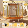 thumbnail image 7 of 55'' Toddler Trampoline for Kids, SEGMART Kids Trampoline with Enclosure Net and Balls, Indoor Outdoor Mini Small Trampoline Birthday Gifts for Boys and Girls Age 3 Months and up, 7 of 7