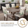 thumbnail image 4 of Spring Wildflowers Chair Covers Set of 1 Farmhouse Colored Flowers Chair Back Covers Stretch Removable Washable Slipcovers Protector for Dining Room Kitchen Party Decor, 4 of 5