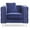 Blue, variant on Passion Furniture Paige Blue Accent Chair