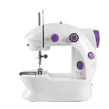 HOT Mini Electric Sewing Machine Small Double Speed Household Portable Night Light Foot Pedal Straight Two Thread US Plug