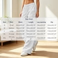 thumbnail image 3 of Iroehba Pants for Women Relaxed Mid Waist Solid Trousers Drawstring Sweatpants with Roomier Wide Leg Cut, With Side Pockets for Weekend Trips and Casual Outfit Matching, 3 of 6