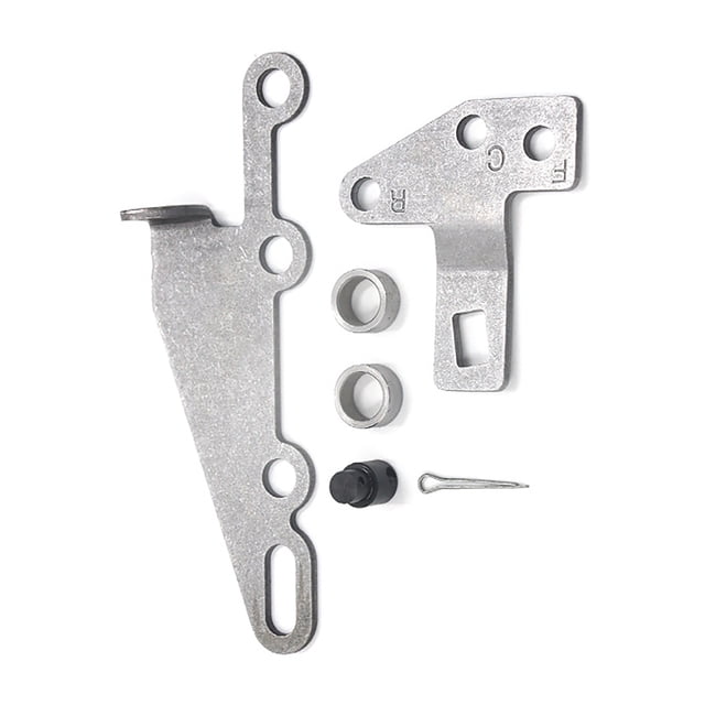 NATEFEMIN Automatic Shifter Bracket and Lever Kit for GM 4L60E Transmissions TH400 Iron Sliver Easy Install Replace 35498 Durable