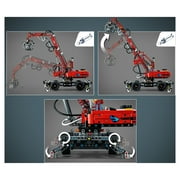 LEGO Technic Material Handler 42144, Mechanical Model Crane Toy, with Manual and Pneumatic Functions, Construction Truck Building Set, Educational Toys