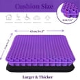 thumbnail image 2 of Large Gel Seat Cushion for Long Sitting, Soft Breathable Design, Pressure Relief Cushion for Office Chair, Wheelchair & Car, 2 of 5