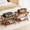 Brown, variant on Bamboohomie Bamboo Luggage Rack for Guest Room, Pack of 2, Suitcase Stand, No Assembly Required, Natural