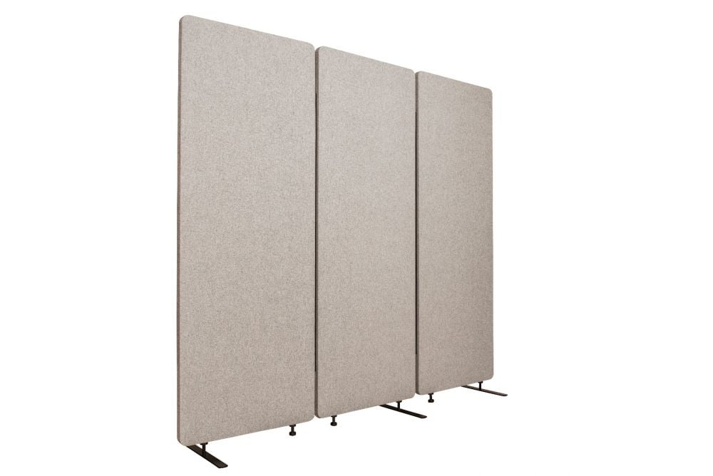Reclaim Acoustic Room Dividers 3 Pack of Panels in Misty Gray