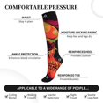 thumbnail image 3 of Lsque Skull And Flag Usa Pattern Sport Compression Socks for Men & Women 15-20 mmHg Knee High Nurse Pregnant Running Medical and Travel Athletic, 3 of 6