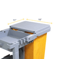 thumbnail image 7 of Janilink Janitorial Cart with Cover and PVC Bag, Commercial, Cleaning Cart on Wheels, 3-Shelf, Grey, 7 of 7