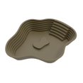 thumbnail image 1 of S SERENABLE Reptile Food Water Bowl with Ramp Turtle Bathing Pool Aquarium Ornament Extra Large Reptile Water Dish for Gecko Snake Turtle Dark Green, 1 of 9