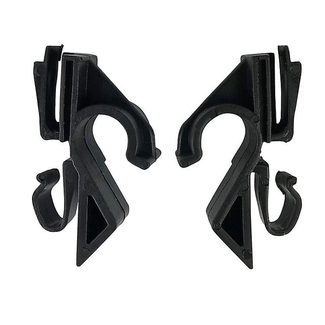 Par de clips para estante de paquete trasero, ganchos para reposacabezas de asiento, soporte organizador para colgar para coches (2 uds, negro) ShuxiuWang 8390612230172