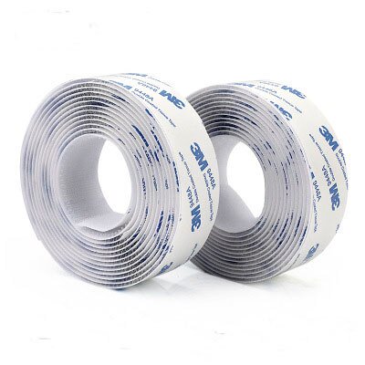 Cinta de sujeción de gancho y bucle autoadhesiva fuerte, adhesivo de nailon Belcro Coser Adhesif para accesorios de bricolaje, 1M, 16-100mm
