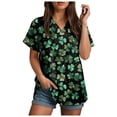thumbnail image 7 of vigerkar Womens St Patricks Day Shirt 2026 Funny St Patricks Day's Print Shirts, Festival Outfit for Women Spring Summer (Black, XXL), 7 of 7
