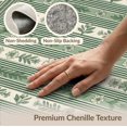 thumbnail image 6 of ODIKA 2'x3' Washable Doormat Botanical Stripe Farmhouse Greenery Border Trailing Door Entry Refined for Entryway, Kitchen, Laundry Room, Non-Slip, Low Pile, 6 of 7