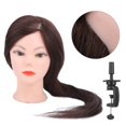 thumbnail image 4 of Qiilu Hairdressing Training Styling Practice Colors Wig Dummy Mannequin Head with Hair , Hair Styling Practice Mannequin Head, Hairdressing Training Mannequin Head, 4 of 8