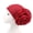 Red, variant on D-GROEE Shiny Flower Turban Shimmer Chemo Cap Hairwrap Headwear Beanie Hair Scarf