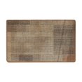 thumbnail image 2 of Alfombra de baño antideslizante absorbente de lino para baño, dormitorio, entrada, gris o caqui, 60x40 cm, 2 of 6
