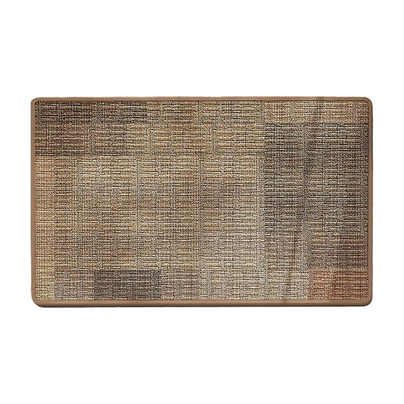 HomeKingdee Bathroom Mat - Linen Non-Slip Absorbent Floor Mat For Bedroom Entrance 23.62x15.74in Gray Khaki