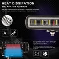 thumbnail image 5 of 90W 6Inch Convex Lens 6LED Working Light 12V/24V 4x4 Automobile LED Light Bar White light, 5 of 5