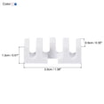 thumbnail image 2 of Uxcell Badminton Stringing Racquet Load Spreader Adapter Stringing Machine Tool, Blue/White 2 Pack, 2 of 6