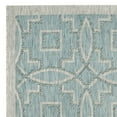thumbnail image 2 of SAFAVIEH Outdoor CY8499-37121 Courtyard Aqua / Grey Rug, 2 of 4