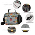 thumbnail image 3 of FORMRS Student Lunch Bag Insulated Reusable Cooler Box with Zipper Pockets, Cute Acorns Pattern, 3 of 9