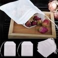 thumbnail image 4 of 100 pcs Empty Teabags String Heat Seal Filter Paper Herb Loose Tea Bag, 4 of 8