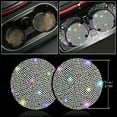 thumbnail image 4 of 8 pcs Bling Car Accessories Set for Women, Steering Wheel Cover, Sparkly Seat Belt Covers, Bling Gear Shift Cover, Universal Fit Most Cars, 4 of 7