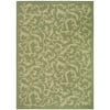 SAFAVIEH Courtyard Kevin Floral Indoor/Outdoor Area Rug, 6'7" x 9'6", Olive/Natural