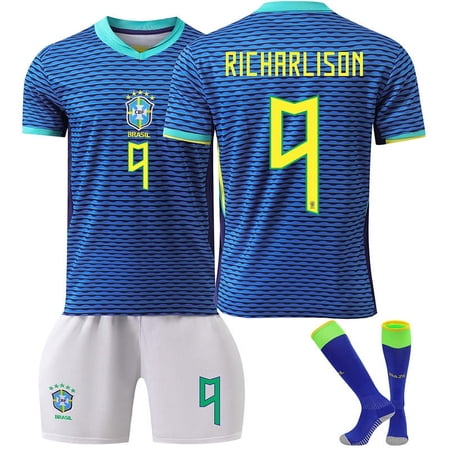 Mens/Kids 2024-2025 Soccer Game Brazil Soccer #9 Jerseys Soccer Team Shirts