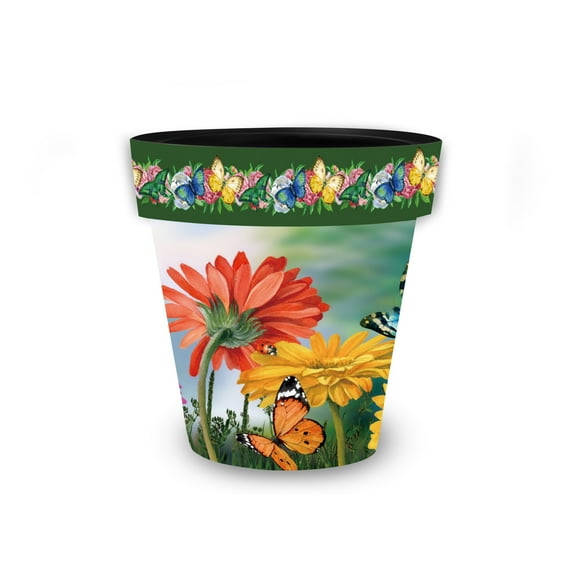 Briarwood Lane Butterflies and Daisies Small Planter