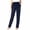 Navy, variant on Hfnxid Straight Leg Pants for Women Elastic Waist Loose Fit Work Pants Casual Athletic Hiking Drawstring Trousers Lightweight Comfy Jogger Pant with Pockets Gray L