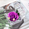 thumbnail image 2 of Caja de anillo de acrílico con forma de flor rosa para actividades del día de San Valentín, regalo de cumpleaños para novia, 2 of 5