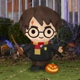 thumbnail image 5 of Halloween Inflatable Harry Potter with Jack-O'-Lantern and Wand, 5 of 5