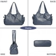 thumbnail image 7 of Sunyuer Vintage Hobo Bag for Women - Large Capacity Crossbody Shoulder Handbag with Multi Pockets, 3-Way Carry, Adjustable Strap, 7 of 7
