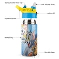 thumbnail image 3 of Tom And Jerry Kids Water Bottle with Silicone Straw And Spill-Proof Lid, 16.9oz Stainless Steel Double-Wall Vacuum Insulated Water Bottles for Boys Girls, 3 of 8