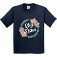 thumbnail image 3 of Inktastic Big Sister with Flower Circle Youth T-Shirt, 3 of 5