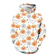 thumbnail image 4 of Gunia Pumpkin Toddler Boys Girls Halloween Sweatshirts Long Sleeve Hooded Sweatshirt Comfortable Stylish Pullover For Everyday Wear Tops Clothes White 3-4 Years, 4 of 4