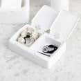 thumbnail image 1 of Cotton Swab Holder, Minimalist 2 Grids Cotton Swabs Dispenser Dustproof  for Home, 1 of 7