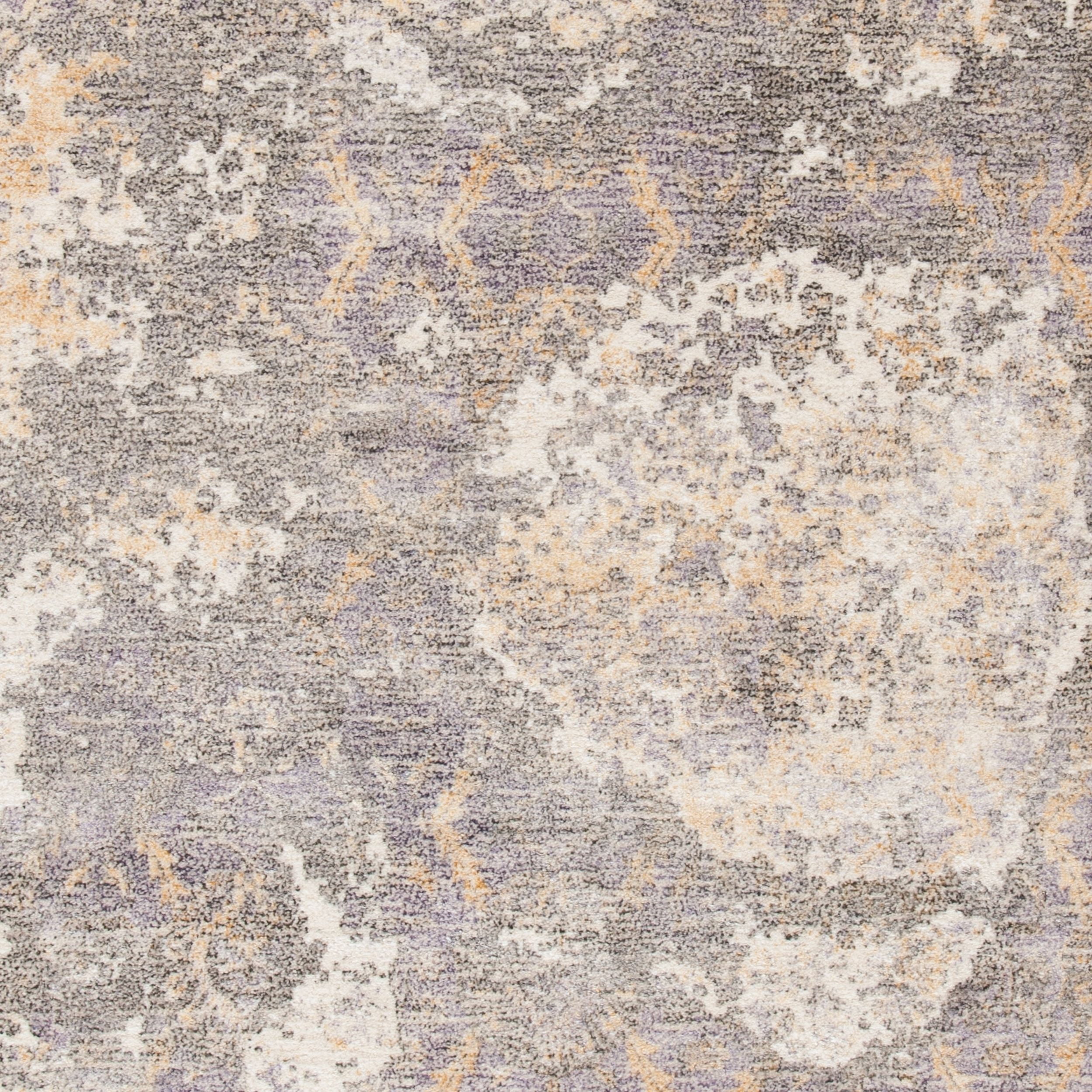 SAFAVIEH Restoration Vintage Lara Abstract Distressed Area Rug, Gold/Ivory, 4' x 6'